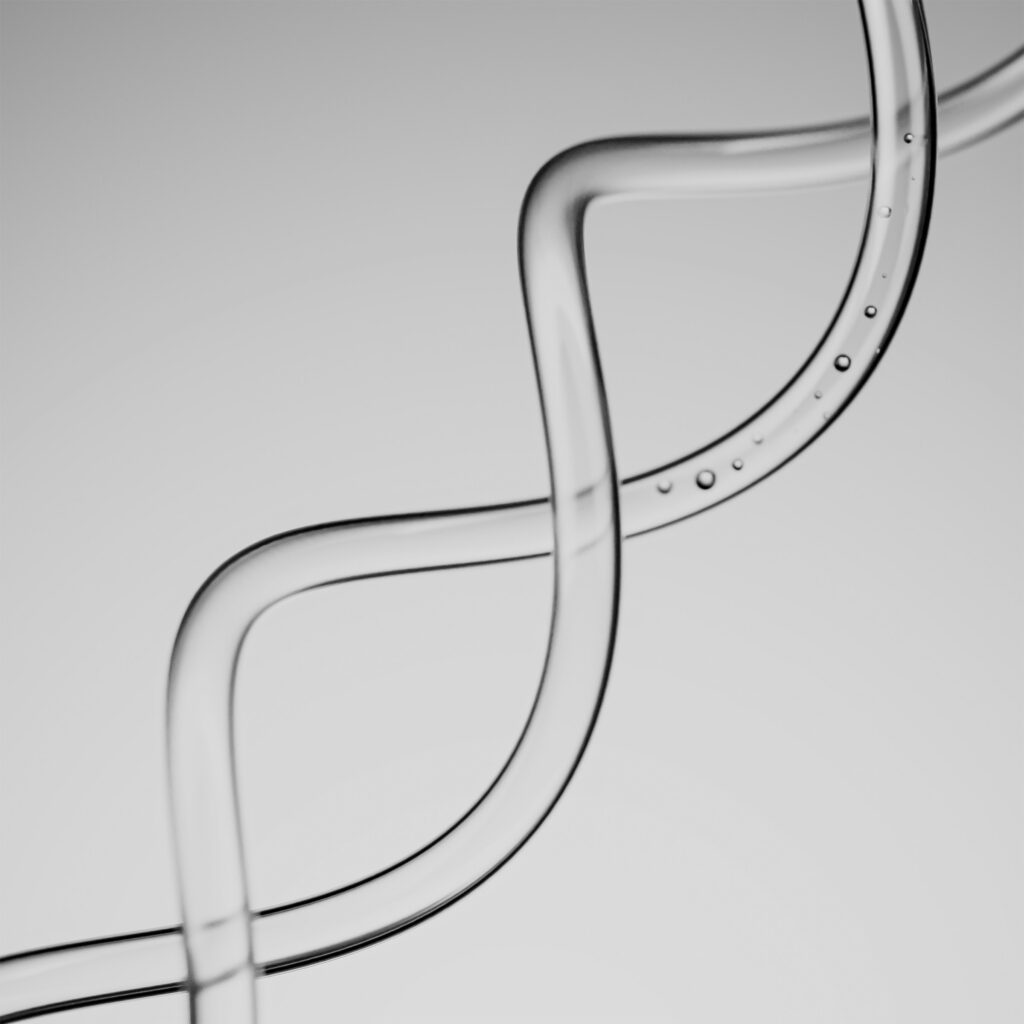 two tubes intertwined